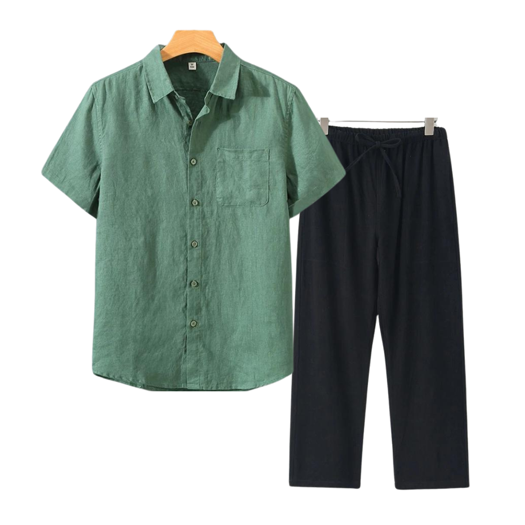 Monaco - Linen Men Set (Shirt + Pants)