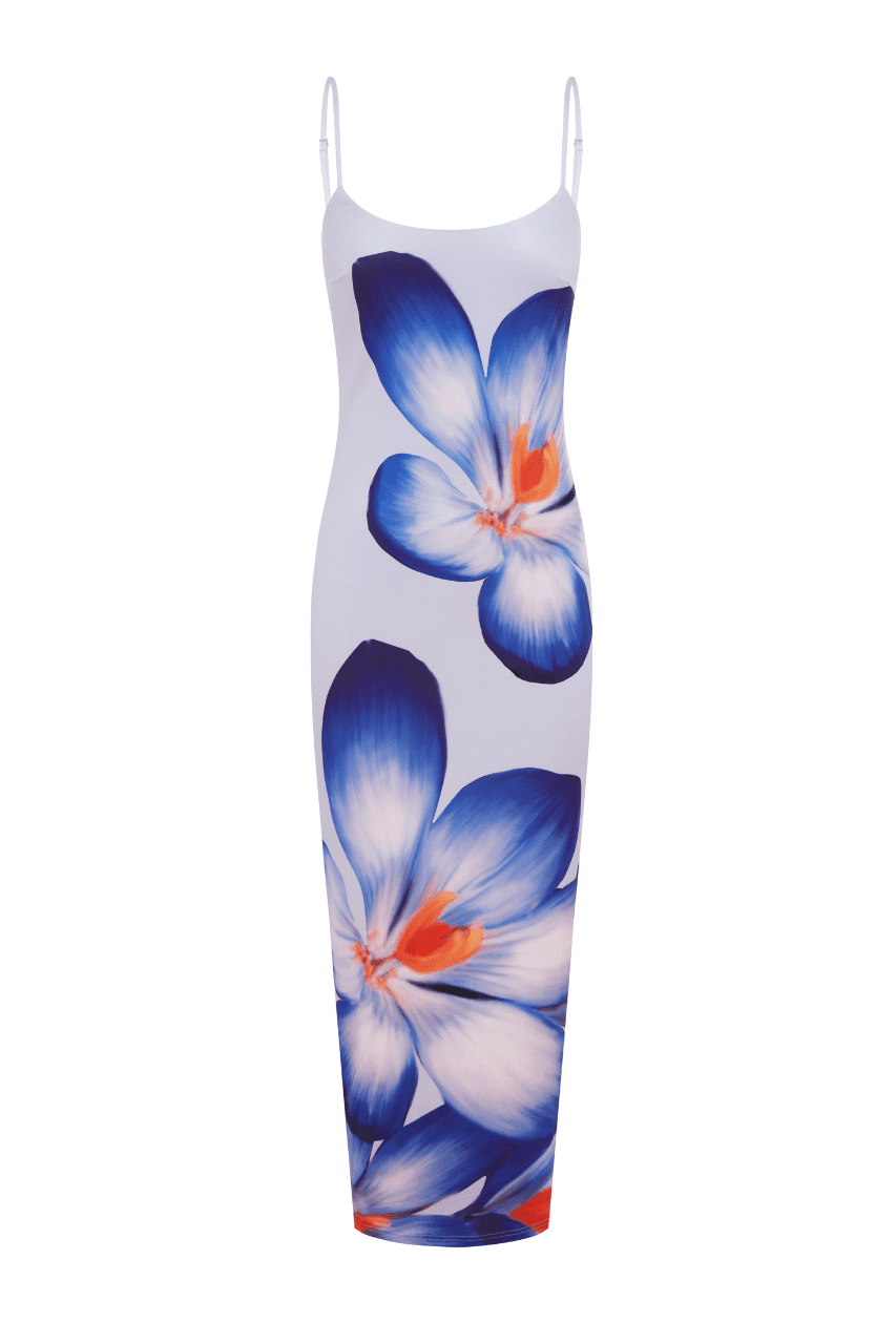 Marissa - Midi Dress Violet Flower