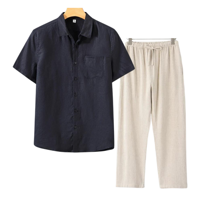 Monaco - Linen Men Set (Shirt + Pants)