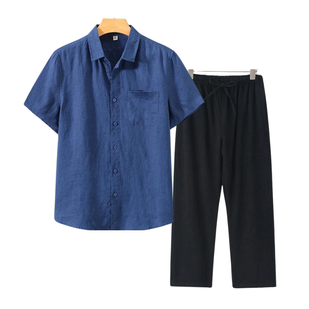 Monaco - Linen Men Set (Shirt + Pants)