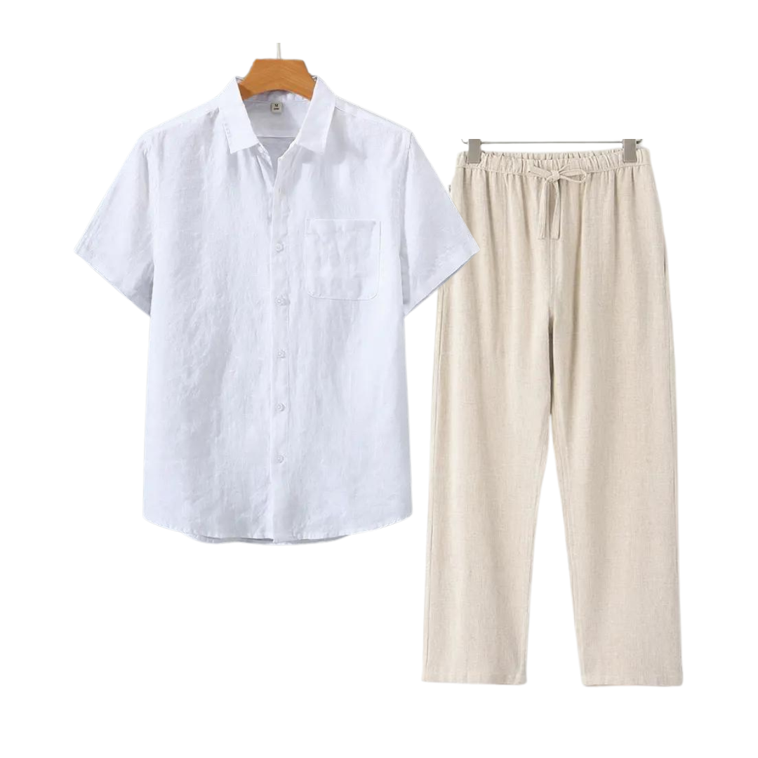 Monaco - Linen Men Set (Shirt + Pants)