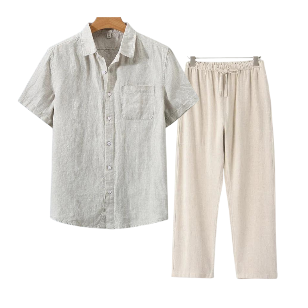 Monaco - Linen Men Set (Shirt + Pants)