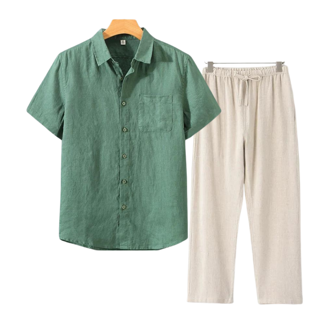 Monaco - Linen Men Set (Shirt + Pants)