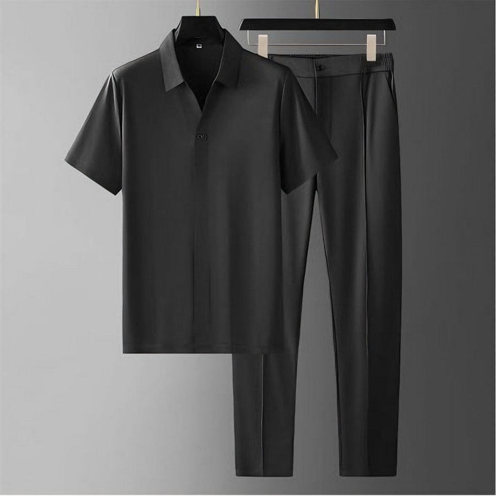 Galpe - Exclusive Silk Short Sleeve Shirt Set