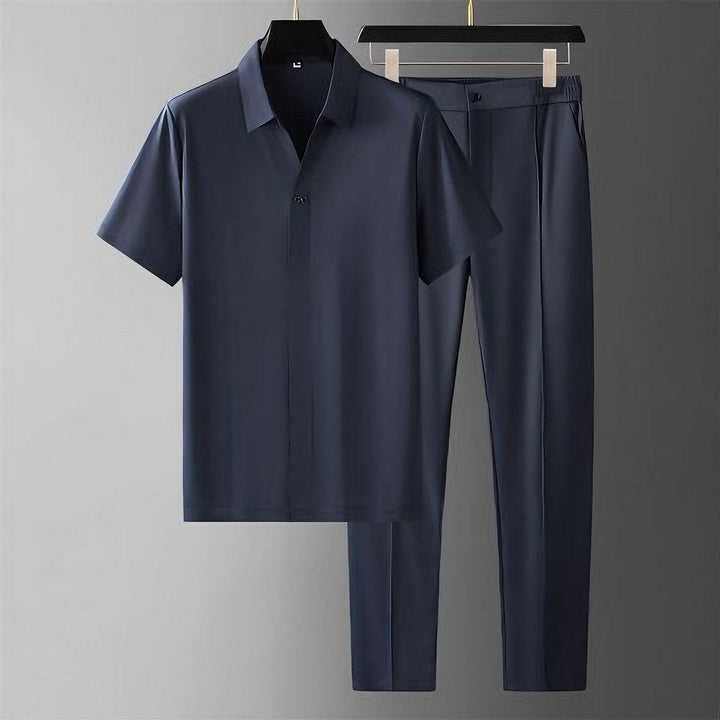 Galpe - Exclusive Silk Short Sleeve Shirt Set