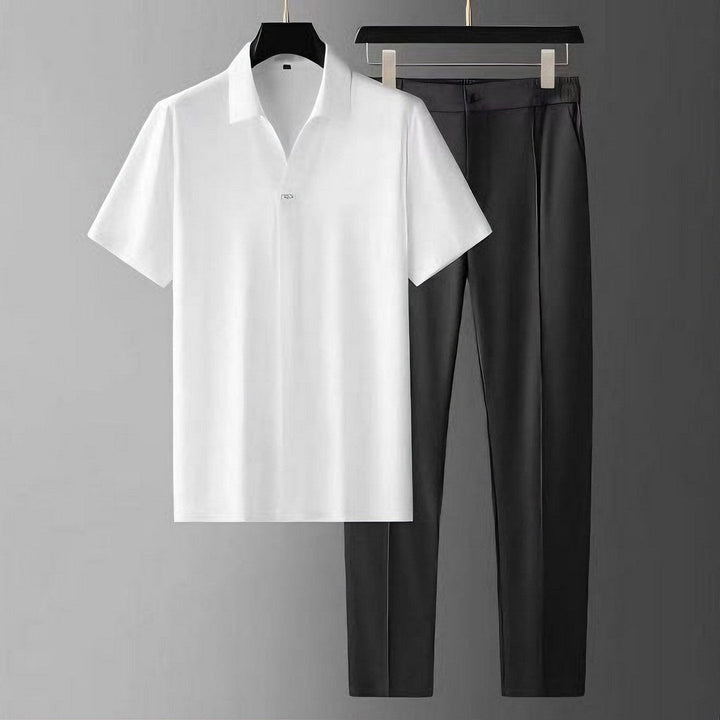 Galpe - Exclusive Silk Short Sleeve Shirt Set
