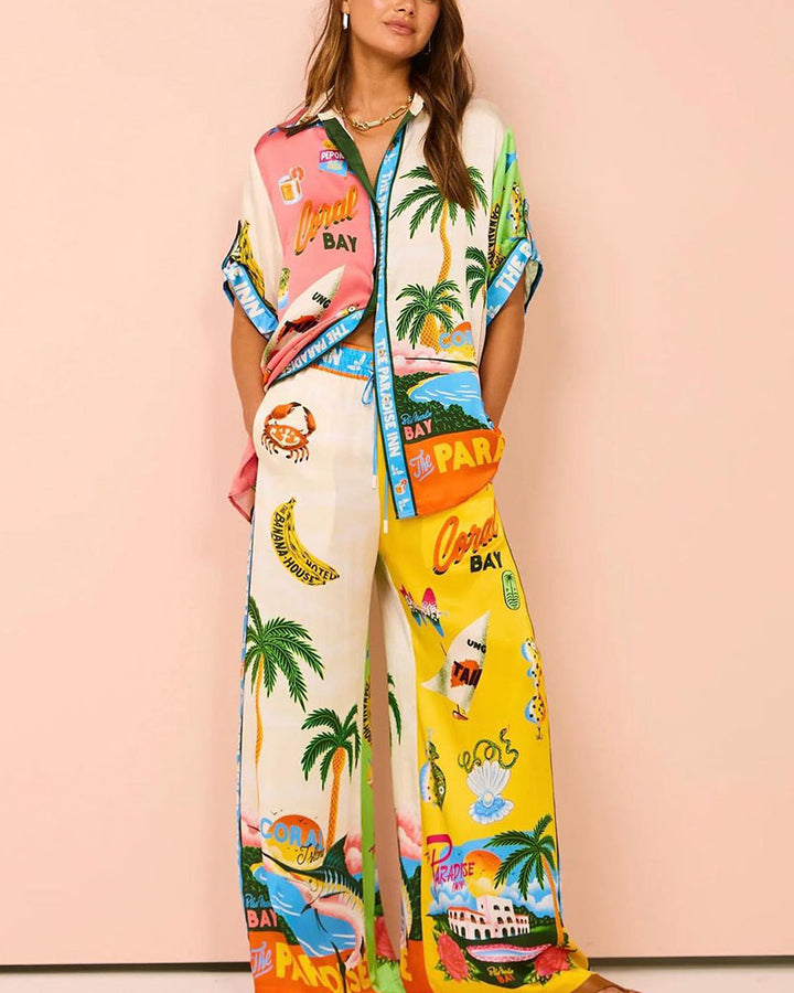 Deniz - Print Stylish Holiday Summer set