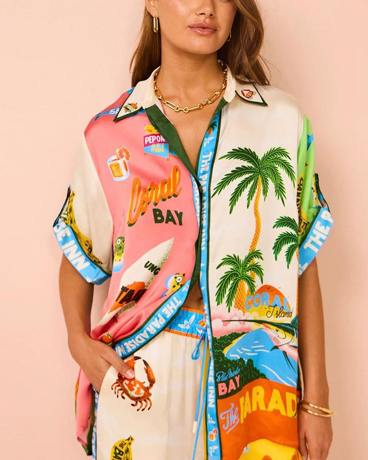 Deniz - Print Stylish Holiday Summer set